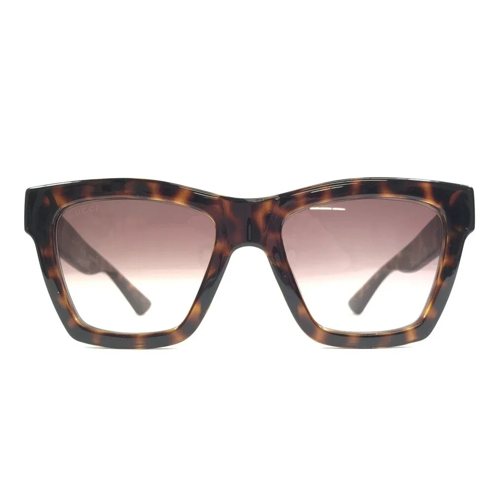 Gucci Sunglasses GG1714S 002 Tortoise Butterfly Frames with Pink Gradient Lenses